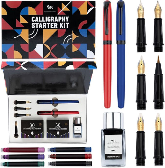 Wordsworth and Black Calligraphy Pen Set by WordsworthBlack