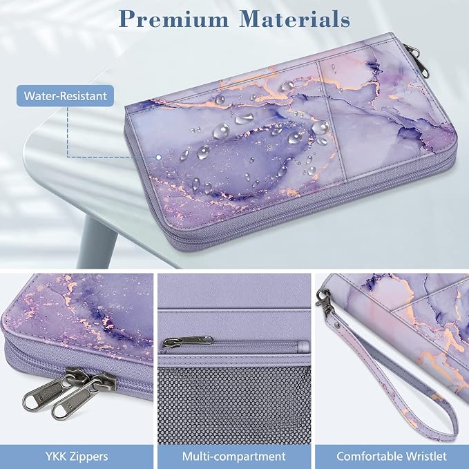 Fintie Family Passport Holder Wallet, RFID Blocking Travel Document Organizer - Image 6