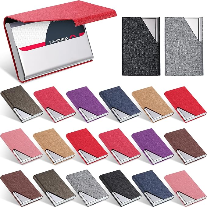 Yexiya 20 Pieces PU Leather Business Card Holder by Yexiya