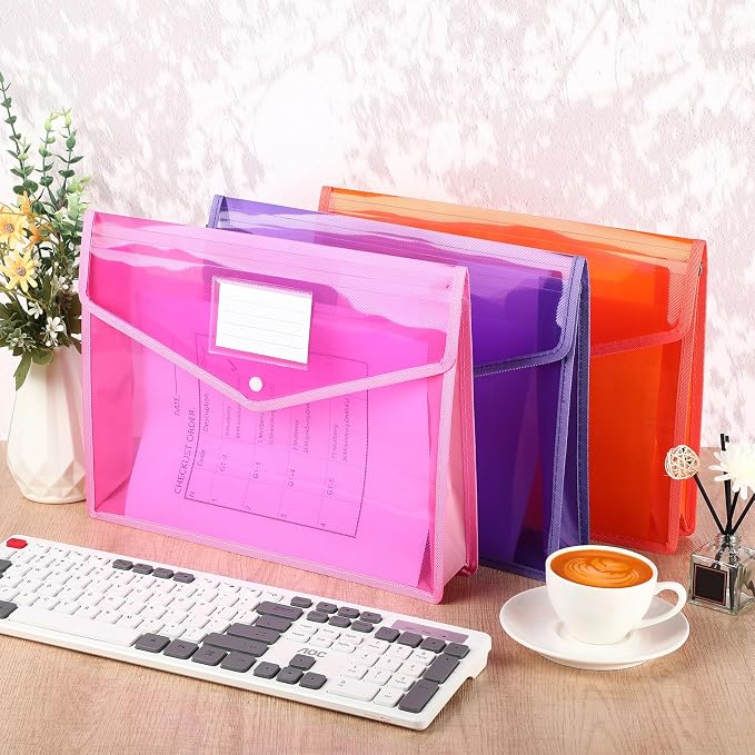 Epakh 3 Pack Plastic Expanding File Folders Expandable File Folder - Image 5
