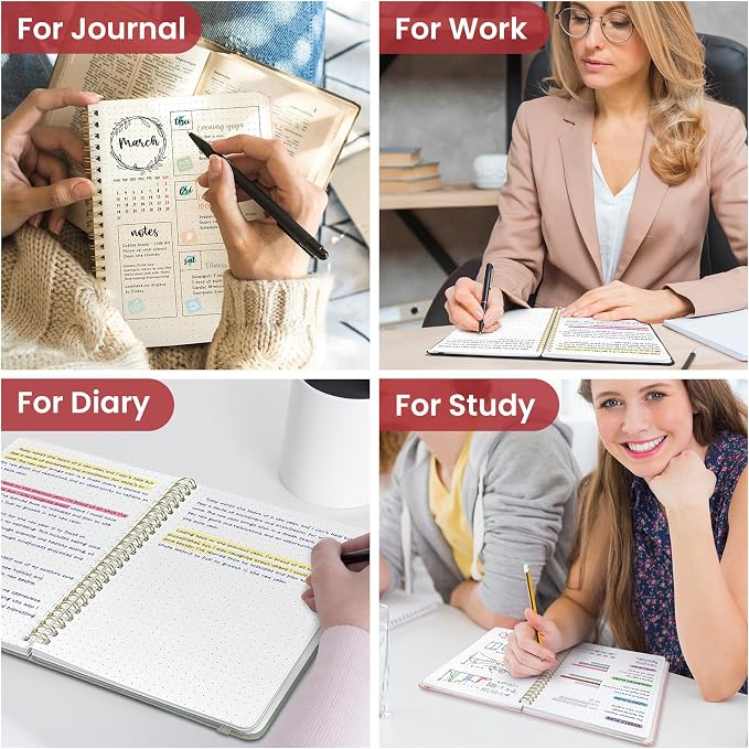 Taja Dotted Spiral Journal Notebook - Image 7