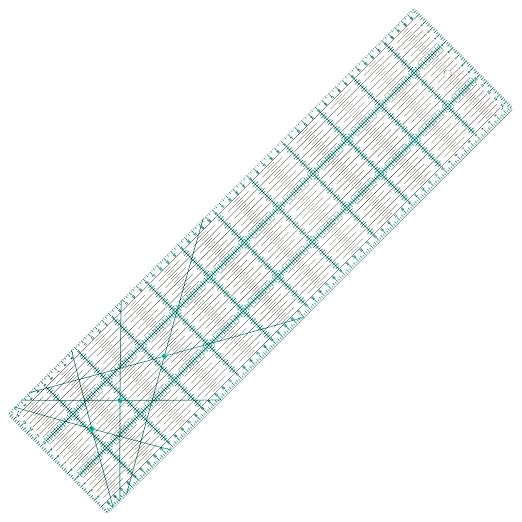 MANUFORE Quilting Ruler 15 x 60cm Sewing Acrylic Ruler Anti-Slip Metric Ruler by MANUFORE