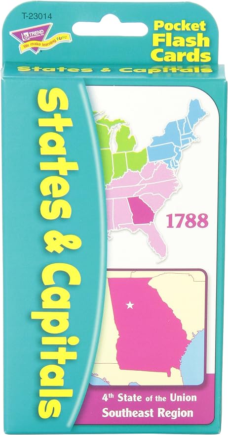 States & Capitals Pocket Flash Cards - Image 5