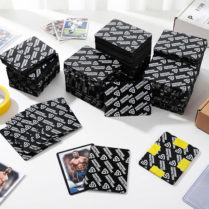 300 Pcs Trading Card Shipping Protector Bulk 3.5 x 4.5 Inch Black Card Shipping - Image 5