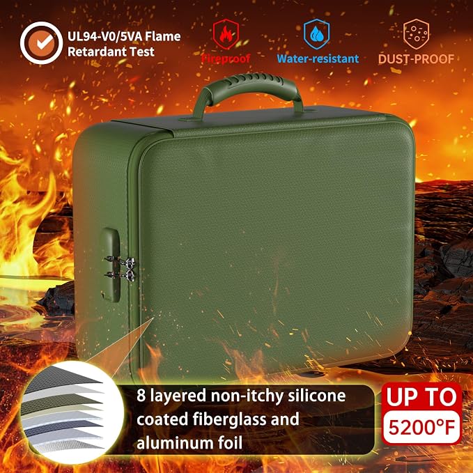 DocSafe 5200°F Fireproof Document Organizer Box - Image 2