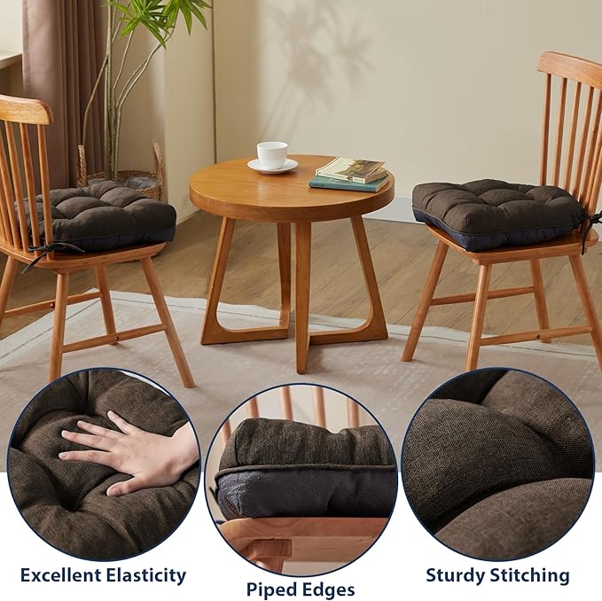 IASEAHK Chair Cushions for Dining Chairs, Seat Cushions for Kitchen Chairs - Image 5