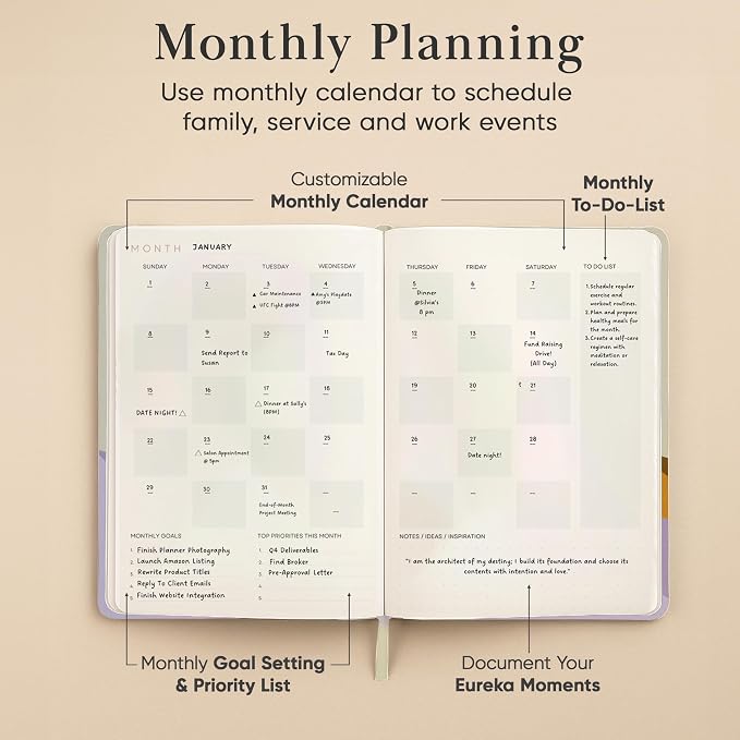 Mantra Planner 2026 Planner, Daily Journal & Gratitude Journal All-In-One - Image 6
