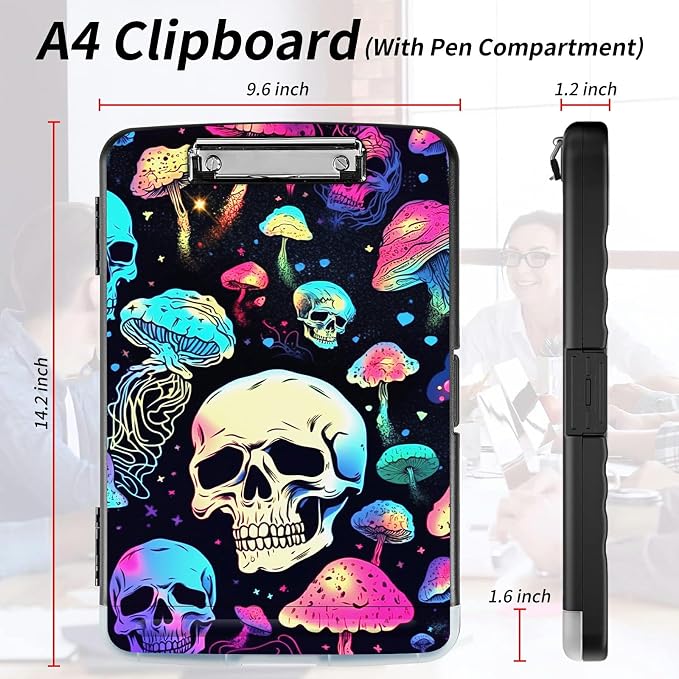 File Clipboard Storage with Pen Holder High Capacity Plastic Nursing Clipboards - Image 2