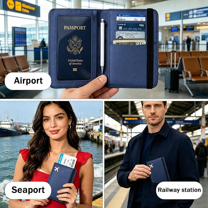 ZOPPEN RFID Blocking Passport Holder - Image 8