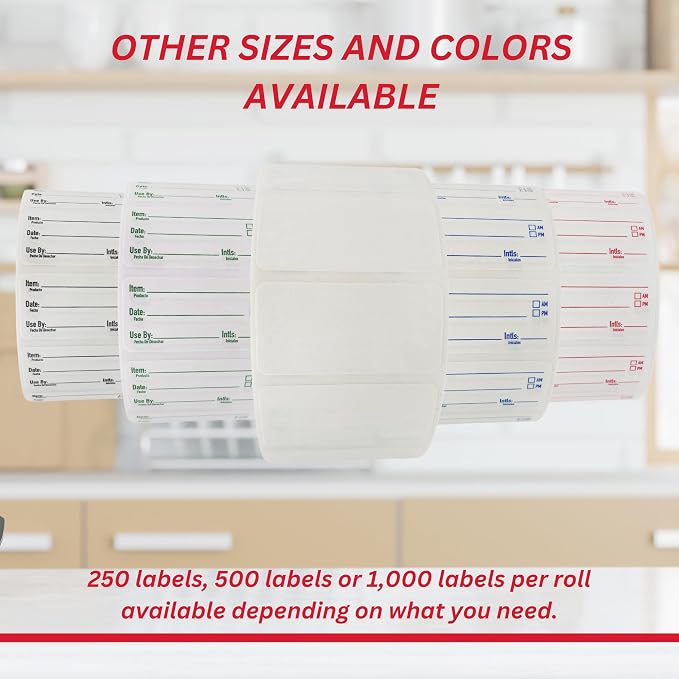 2x3 Dissolvable Food Labels, 1000 Label Stickers, Bottle Labels - Image 6