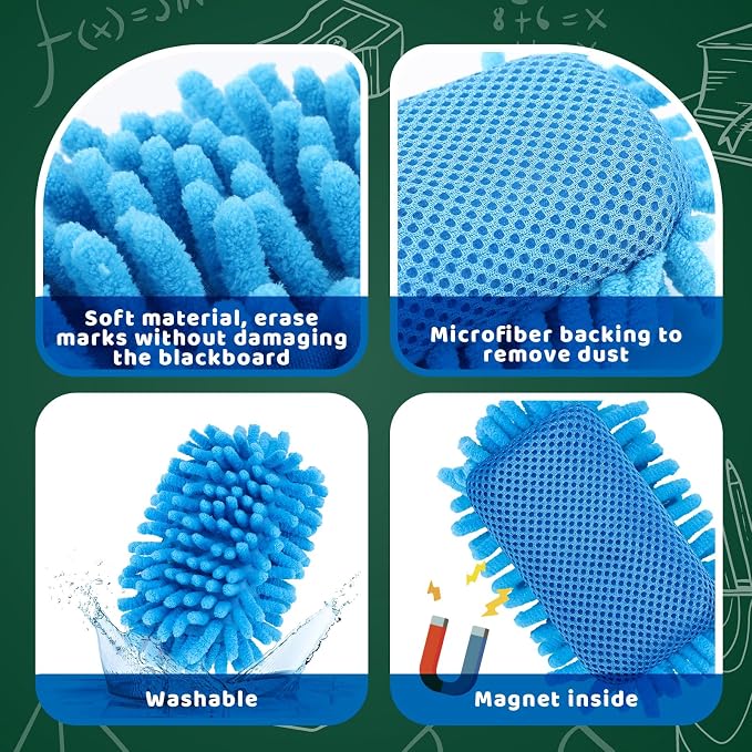 Jspupifip 12 Pcs Dry Erase Shag Eraser - Image 4