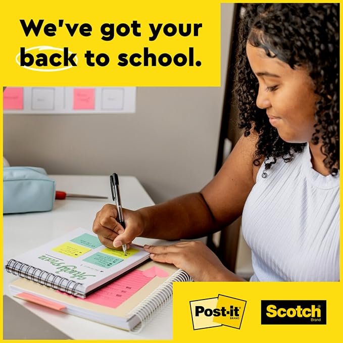 Post-it Super Sticky Notes Assorted Colors 3 x 3 inch | Teacher Pack | Super - Image 11