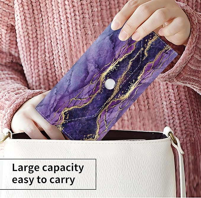 Cash Envelope Wallet Cute PU Leather Envelopes Bag - Image 2