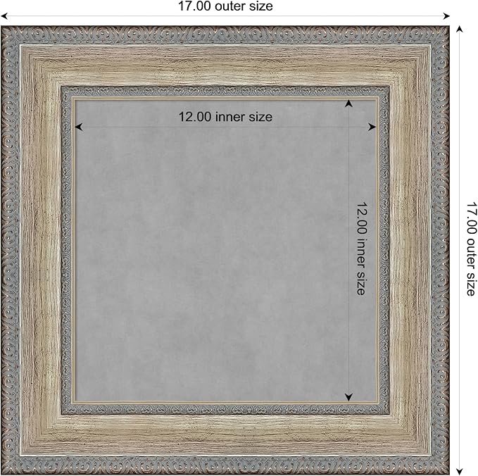 Amanti Art Silver Framed Magnetic Board 17x17 X-Small Vision Board - Image 4
