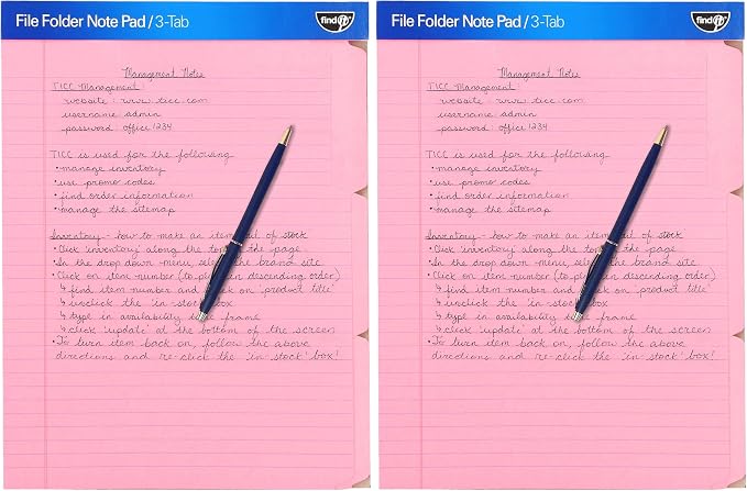 Find It File Folder Notepad by Find+It%C2%AE