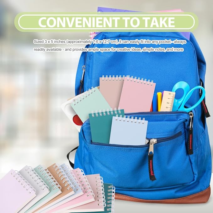 Ddaowanx Small Notebooks, 3x5 Pocket Spiral Notepads - Image 5