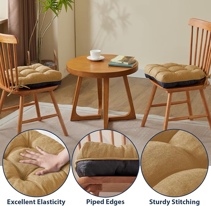 IASEAHK Chair Cushions for Dining Chairs, Seat Cushions for Kitchen Chairs - Image 5