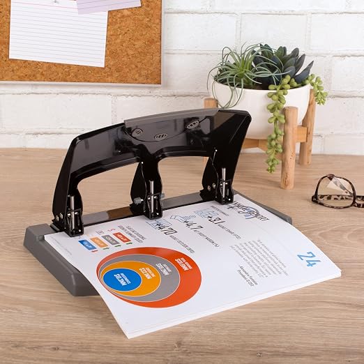 Swingline 3 Hole Punch, 45 Sheet Capacity Three Hole Puncher 3 Ring, Paper Punch - Image 2