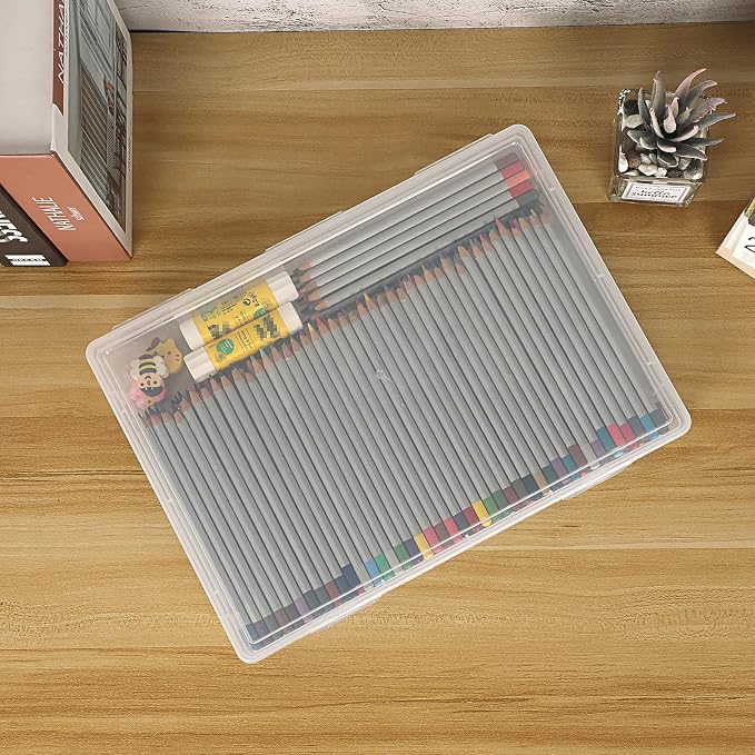 BTSKY Clear Plastic Storage Box - Image 3