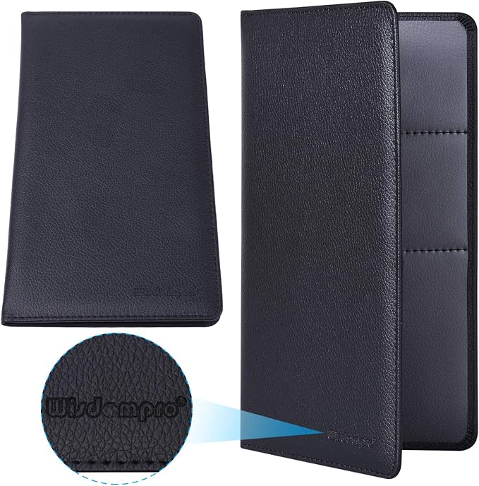 Wisdompro Car Document Holder Organiser, PU Leather Vehicle Insurance and - Image 4