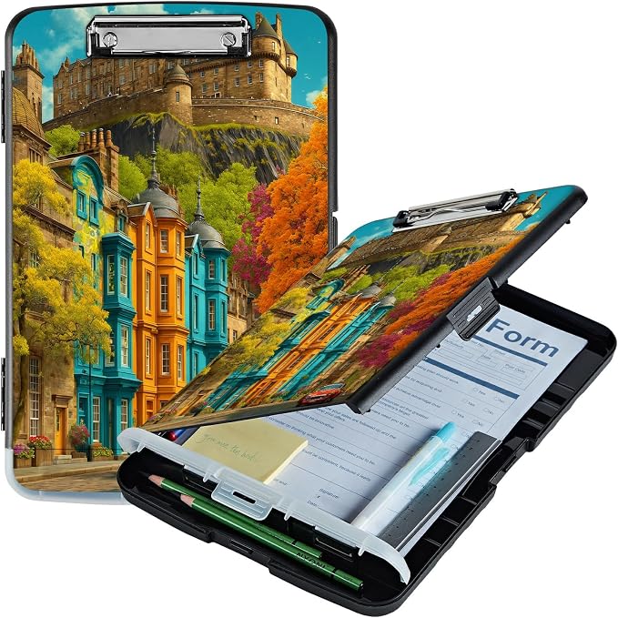 A4 Clipboard with Storage Pen Holder, Clipboards Organizer Nursing Clipboard by Unknown