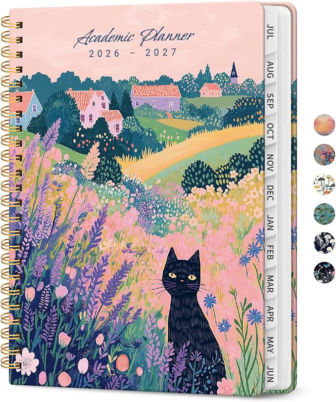 Planner 2026-2027, Academic Year Monthly and Weekly Calendar Planner, Jul 2026 by Taja