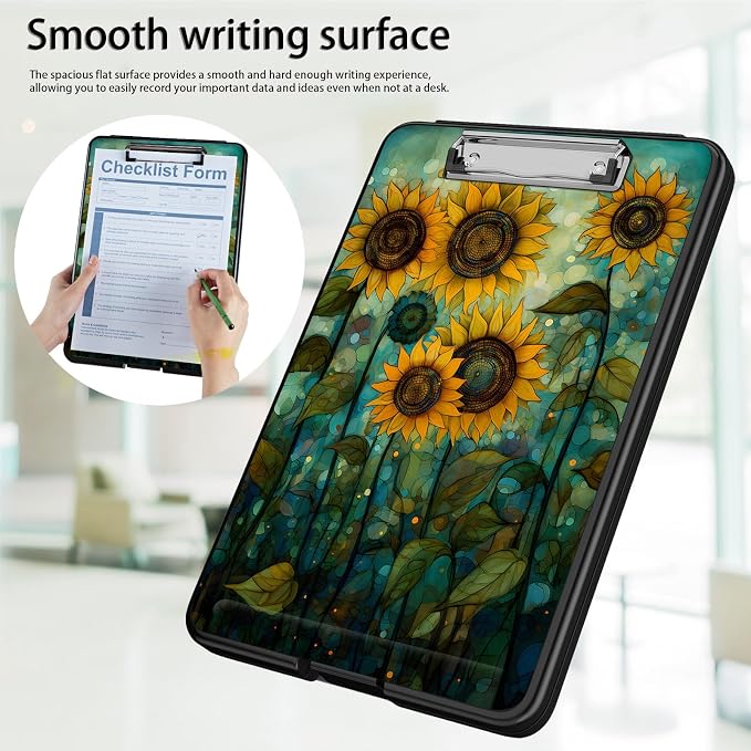 Clipboard with Storage, Office Supplies Nursing Clipboards Folder with Pen - Image 5