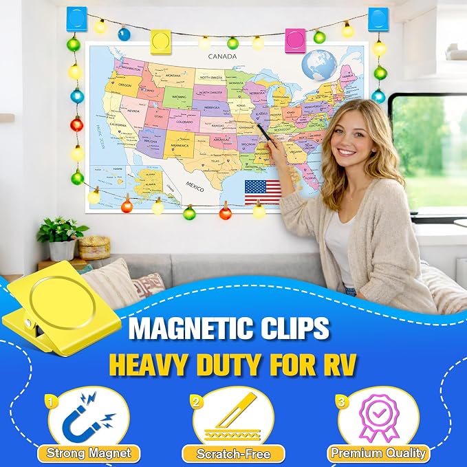 Grtard Strong Magnetic Clips, 2.2 Inch Extra Large Magnetic Clips Heavy Duty - Image 5