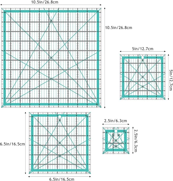 Quilting Ruler, Quilting Templates, Sewing Quilt Rulers, Acrylic Curved Corner - Image 2