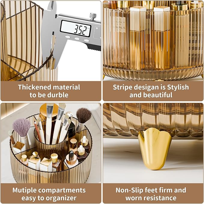 fanado 360° Rotate Makeup Brush Holder Organizer, Makeup Organizers Countertop - Image 5