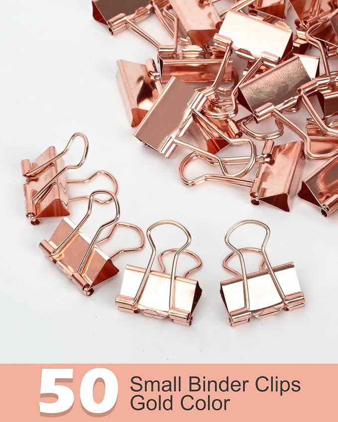 Binder Clips, 50 Pack, 0.75 in Small Paper Clips - Image 4