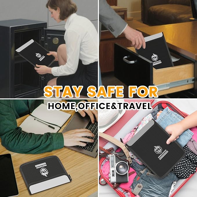 Andyer 4 Pack Fireproof Document Bags, Waterproof Document Holder | Multi-Size - Image 7