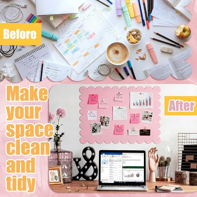 Gueevin 3pack Magnetic Board for Wall 16.1" x 13" Magnet Bulletin Board to - Image 5