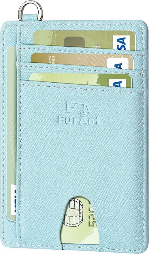 FurArt Slim Minimalist Wallet RFID Credit Card Holder by FurArt