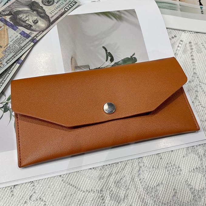 Pu Leather Cash Envelope Wallet - Image 6