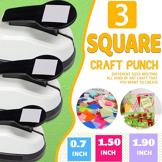 Square Hole Puncher Square Paper Punch Shape Punches - Image 4