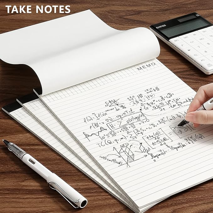 SAYEEC Legal Pads, A4 Size Wide Ruled Writing Note Pads, 8" x11" Lined Notepad Notebook Paper for Business School College Office 25 Sheets Per Pad (2 Pack)-DeskLoop Office