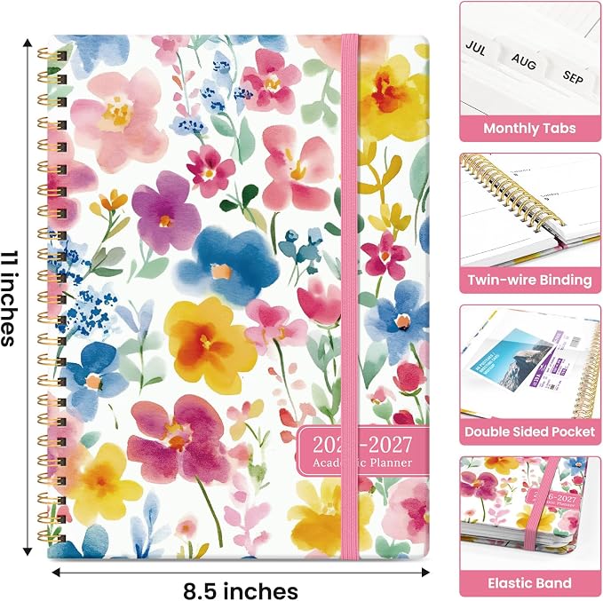Planner 2026-2027, Academic Year Monthly and Weekly Calendar Planner, Jul 2026 - Image 4