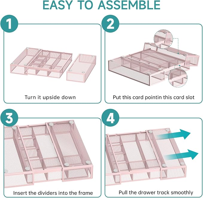 Expandable Desk Drawer Organizer Tray - Image 3