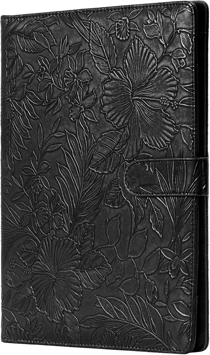 Mymazn Padfolio Portfolio Binder, Faux Leather Interview Resume Folder by Mymazn