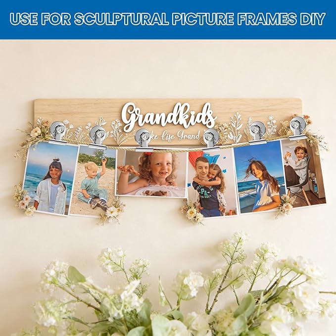 DIYMAG Magnetic Clips, Personalized Sculpture Photo Frame Collage - Image 3