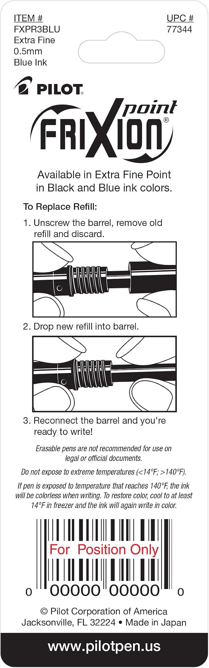 Pilot, FriXion Point Gel Ink Refills - Image 2
