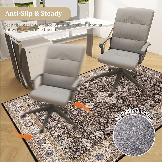 Office Chair Mat for Hardwood Floor, Machine Wash - Image 5