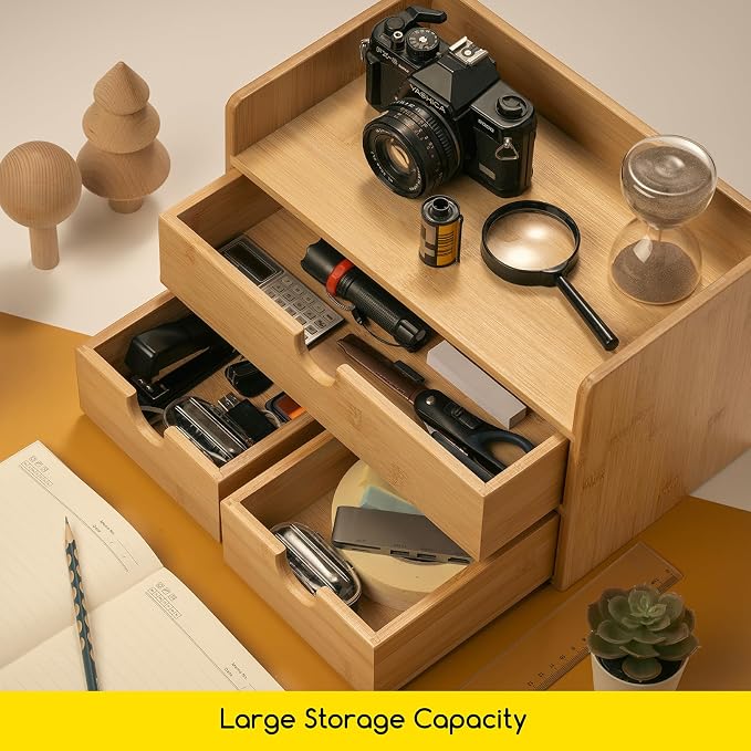MEEDEN Bamboo Desk Organizer - Image 6