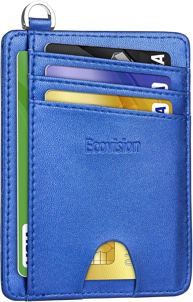 Slim Minimalist Front Pocket Wallet, RFID Blocking Credit Card Holder Wallet by Ecovision