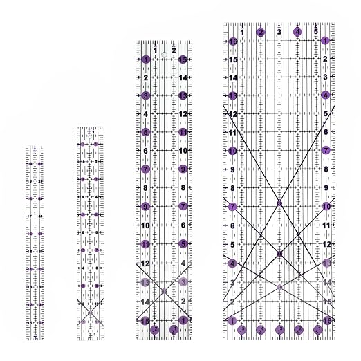 Quilting Rulers Sewing Ruler, Acrylic Quilting Ruler Templates, Precision by Unknown