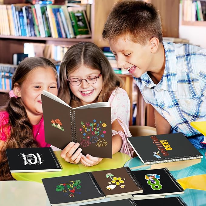 Yahenda 3 Pcs Spiral Notebook Bulk A5 Journal Lined 8.3'' x 5.5'' Writing Composition Paper Small Notepad Subject Notebook for Students Office Business Back to School Supplies (Dark Color)-DeskLoop Office