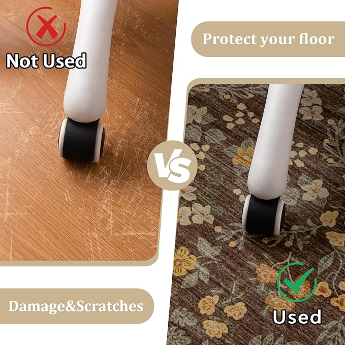 chakme Office Chair Mat for Hardwood Floor, Machine Wash - Image 4