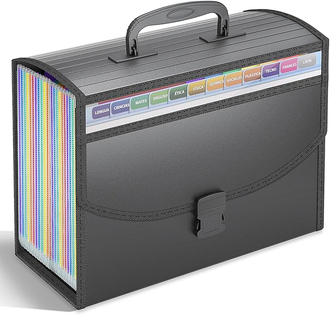 TOPCJ 25 Pockets Accordion File Organizer by TOPCJ
