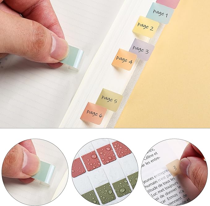 Mr. Pen- Sticky Index Tabs, 480 Pcs, Colorful Sticky Tabs for Notebooks, Page Markers, Page Tabs for Binders, Page Tabs Sticky Tabs for Books, Notebook Tabs, Book Sticky Tabs for Notebooks-DeskLoop Office